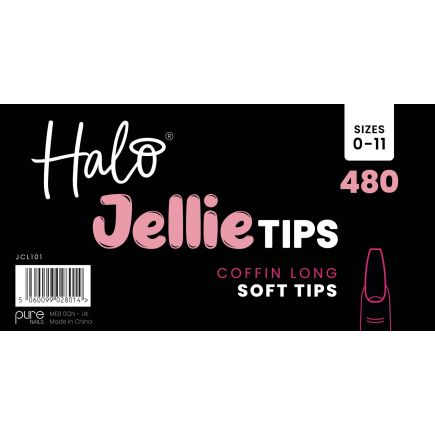 Halo Jellie tips Coffin Sizes 0-11 (480)